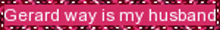 gerard way is my husband